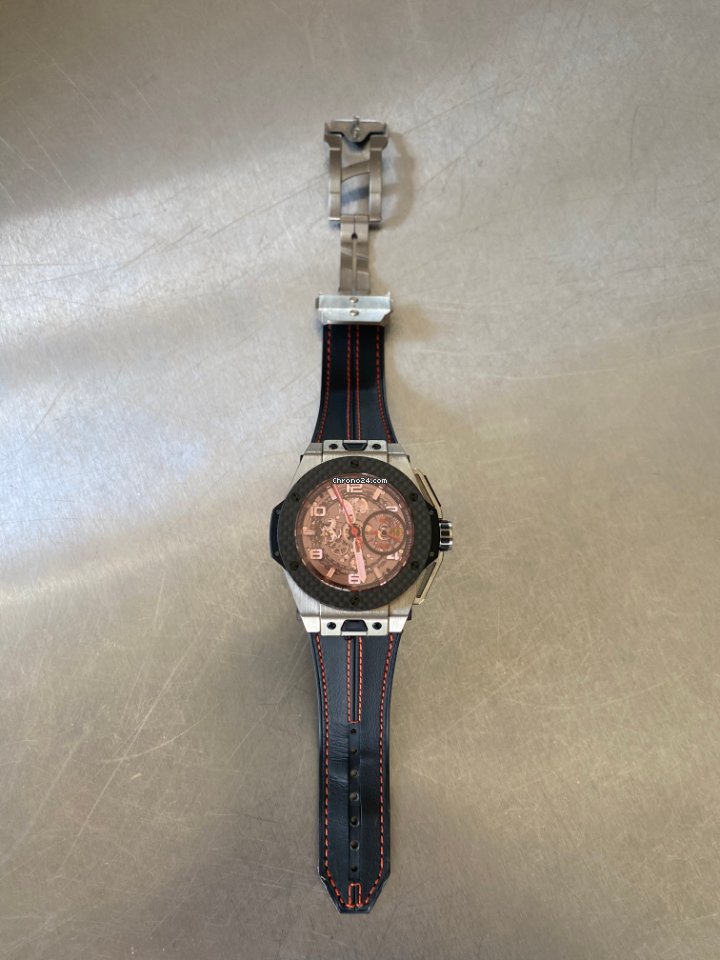 IMG_9081 Hublot Big Bang Ferrari Mens watch Unisex Automatic Titanium 401.NQ.0123.VR Replica 8