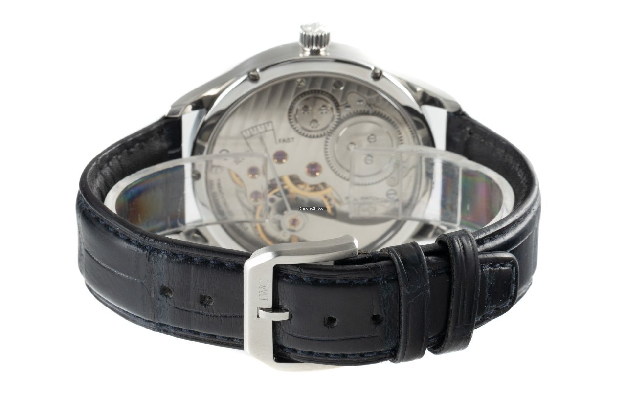 IMG_9081 IWC Portuguese Hand-Wound Mens watch Unisex Manual winding Steel 5444 Replica 8