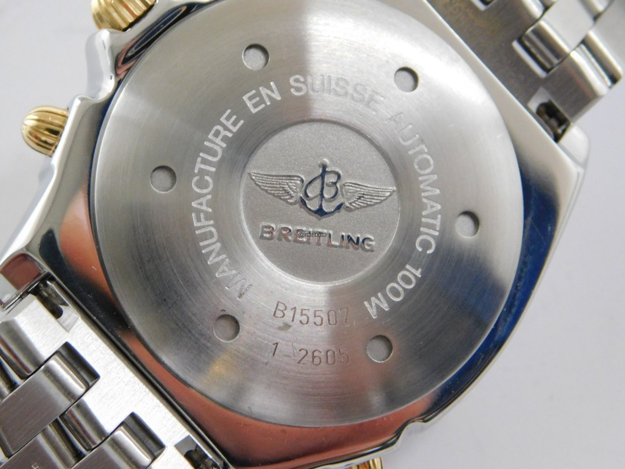 IMG_9081 Breitling Duograph Mens watch Unisex Automatic Gold Steel B 15507 Replica 8