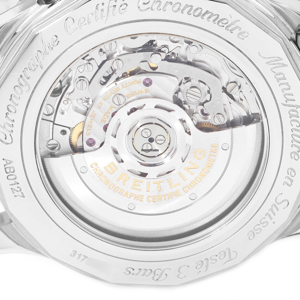IMG_9081 Breitling Navitimer 01 (46 MM) Mens watch Unisex Automatic Steel AB0127-211-B1A1 Replica 8
