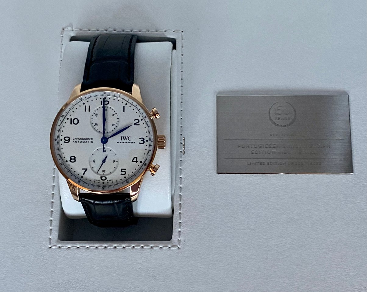 IMG_9081 IWC Portuguese Chronograph Automatic Red gold IW371603 Replica 8