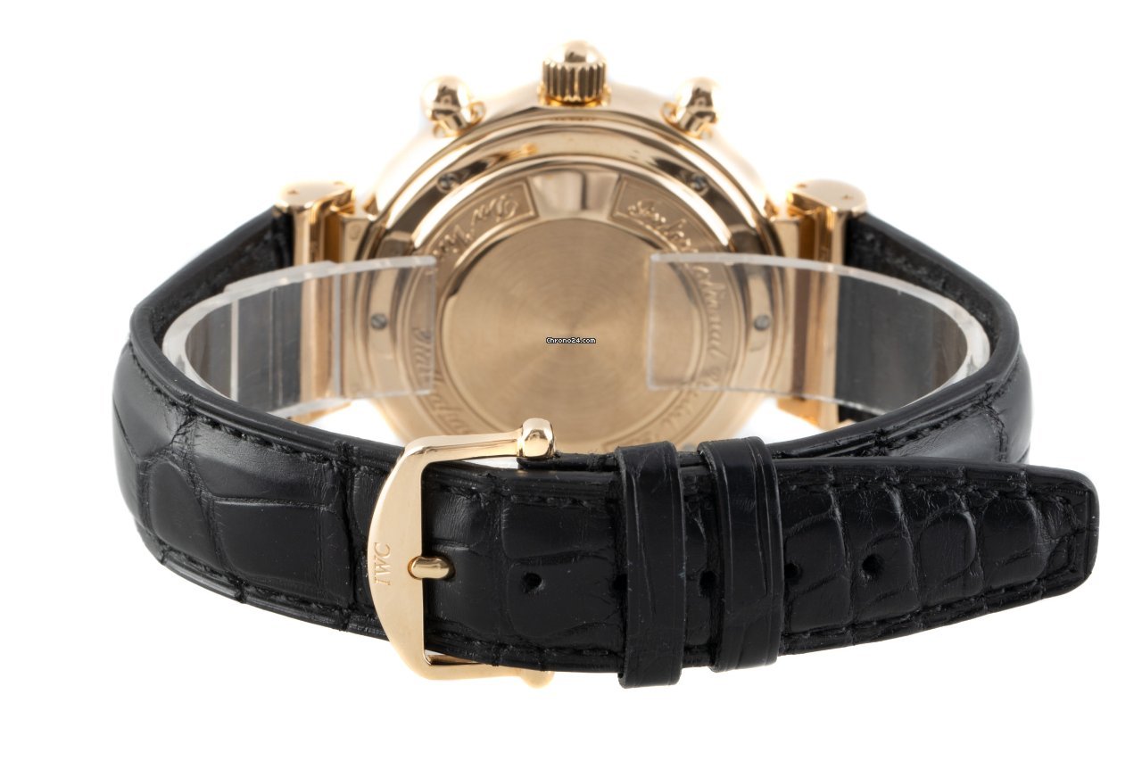 IMG_9081 IWC Da Vinci Perpetual Calendar Mens watch Unisex Automatic Yellow gold 3754 Replica 8