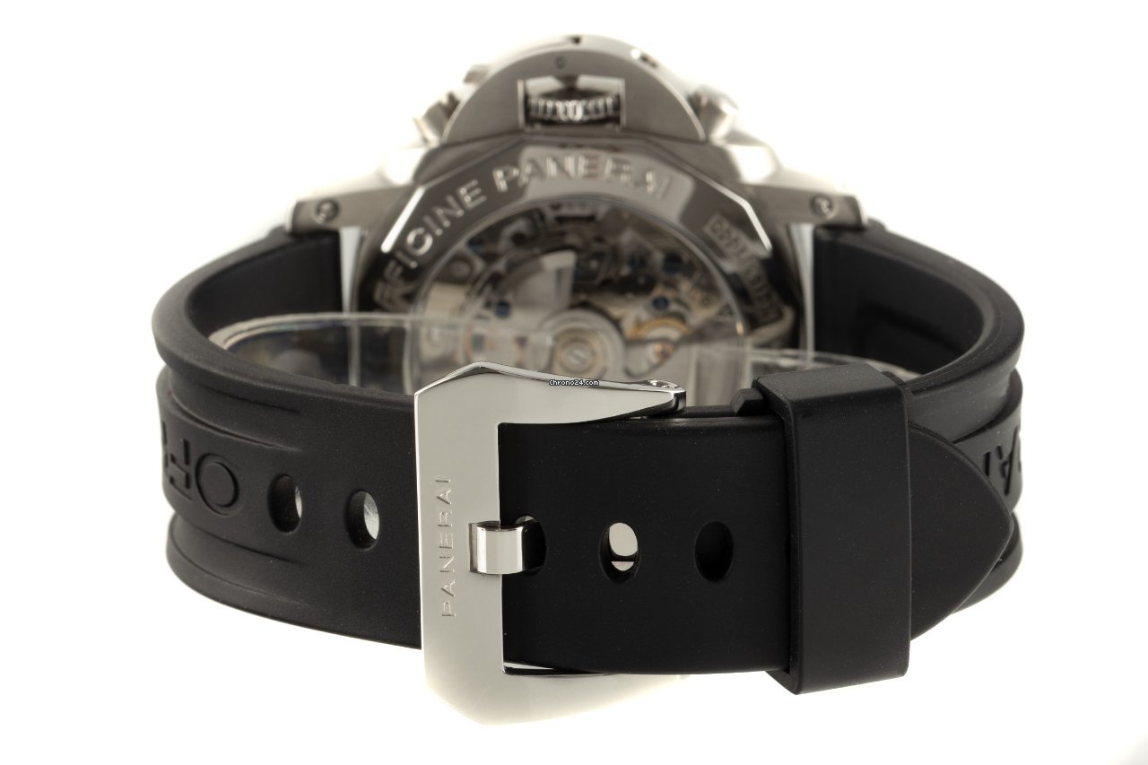 IMG_9081 Panerai Luminor 1950 3 Days Chrono Flyback Mens watch Unisex Automatic Steel PAM00212 Replica 8