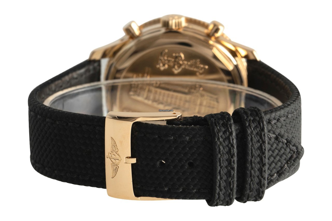 IMG_9081 Breitling Montbrillant Olympus Mens watch Unisex Automatic Yellow gold H19350 Replica 8