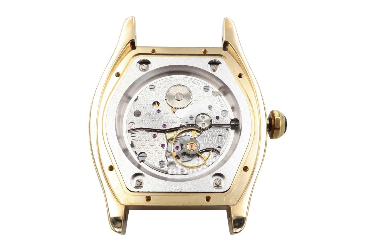 IMG_9081 Cartier Tortue Mens watch Unisex Manual winding Yellow gold 2496 C Replica 8