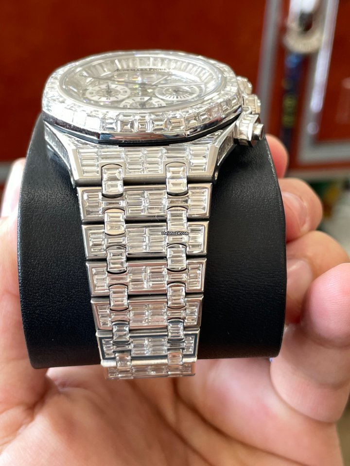 IMG_9081 Audemars Piguet Royal Oak Chronograph Mens watch Unisex Automatic White gold 26331ST.OO.1220ST.02 Replica 8