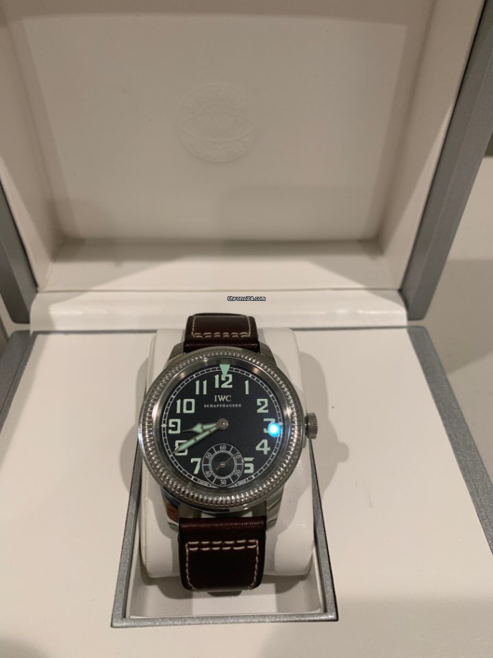 IMG_9081 IWC Pilot Mens watch Unisex Manual winding Steel IW325401 Replica 8