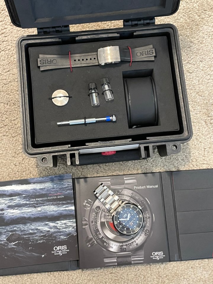 IMG_9081 Oris ProDiver Pointer Moon Titanium 01 761 7682 7154-Set Replica 8