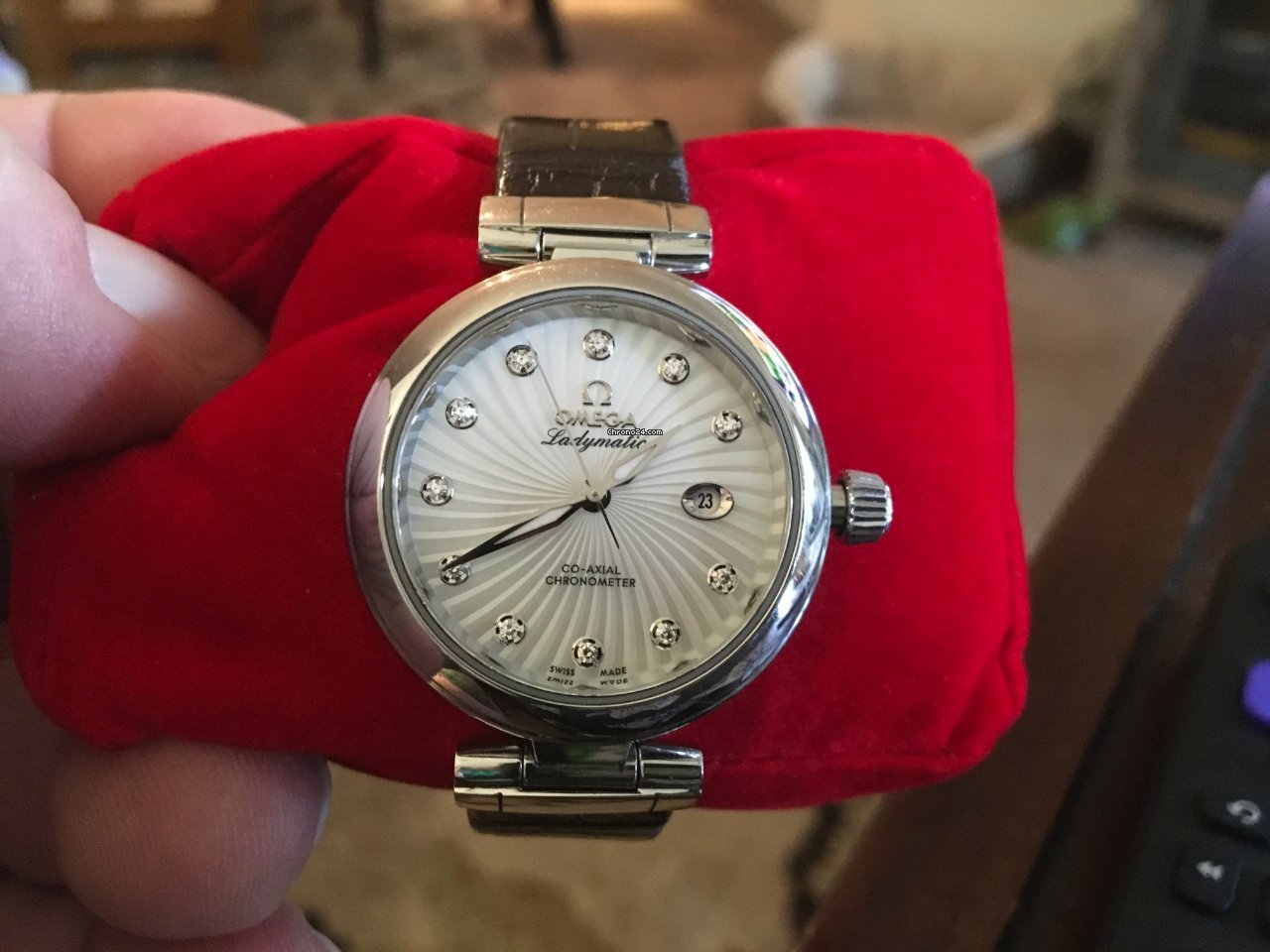 Omega De Ville Ladymatic Womens watch Automatic Steel 425.33.34.20.55.001 Replica 8