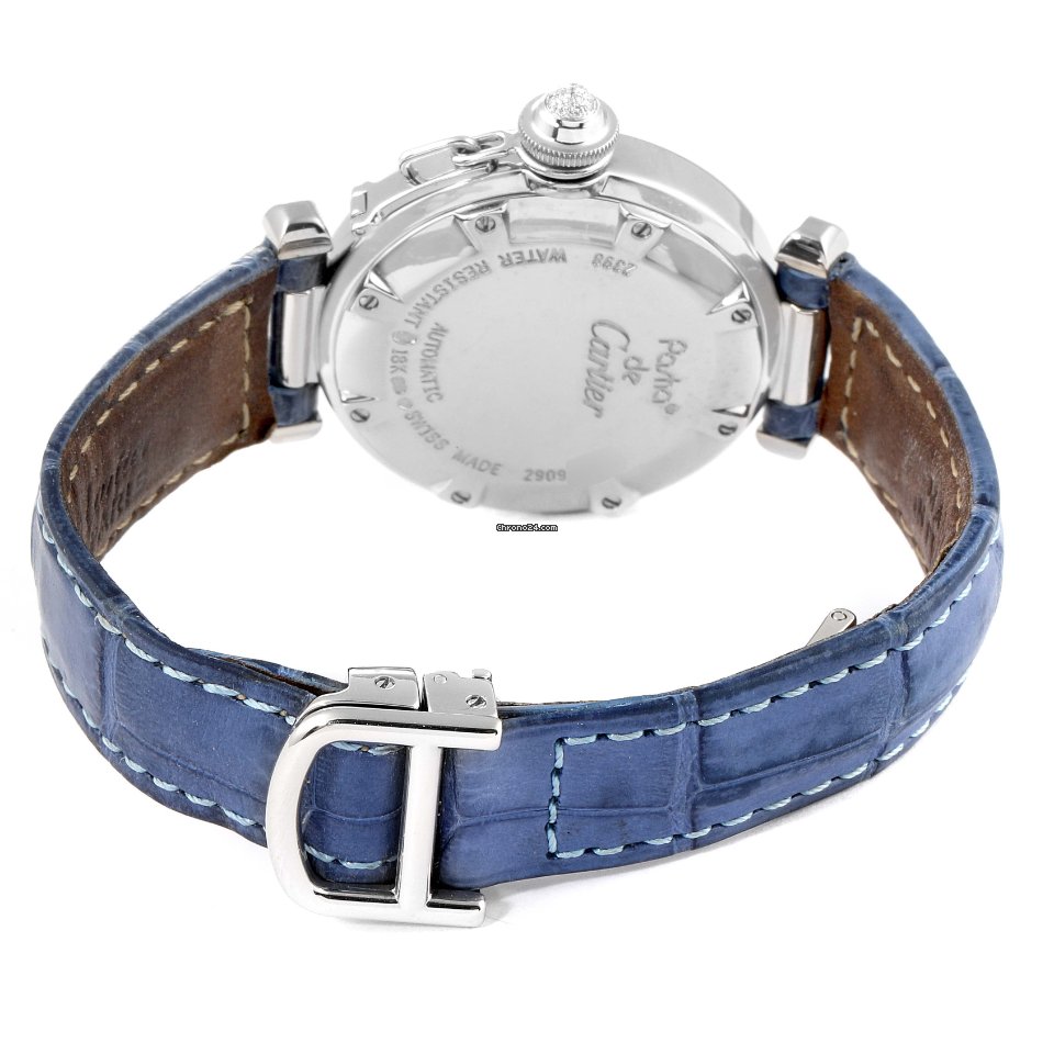 IMG_9081 Cartier Pasha Womens watch Automatic White gold WJ111651 Replica 8