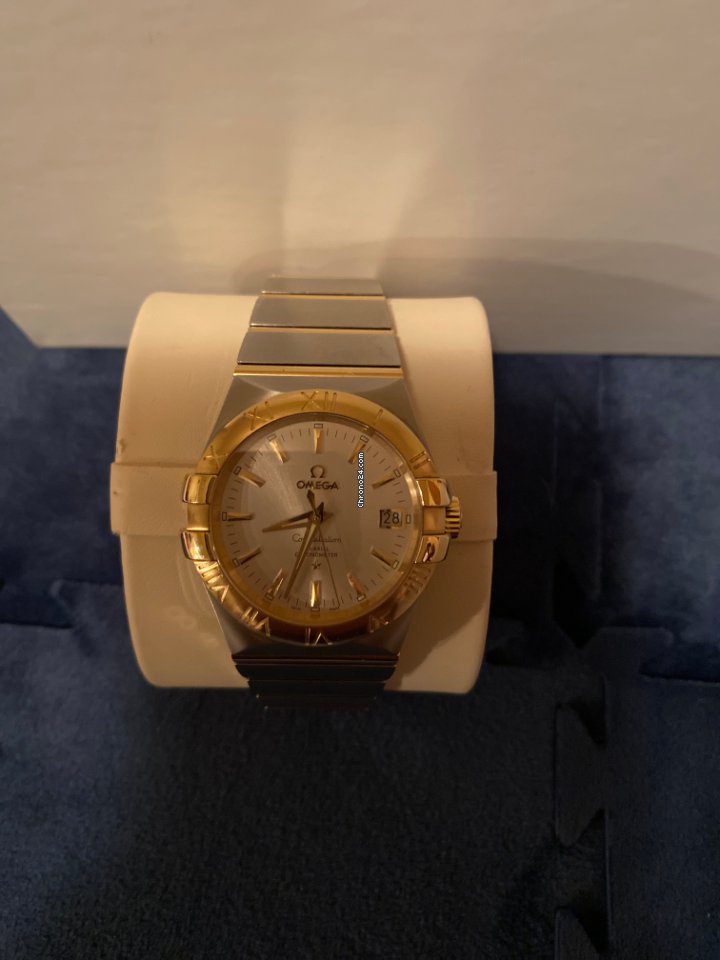 Omega Constellation Ladies Womens watch Automatic Gold Steel 123.20.35.20.02.002 Replica 8