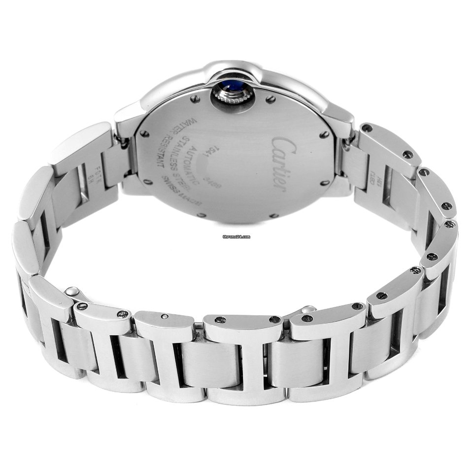 IMG_9081 Cartier Ballon Bleu 33mm Womens watch Automatic Steel WE902074 Replica 8