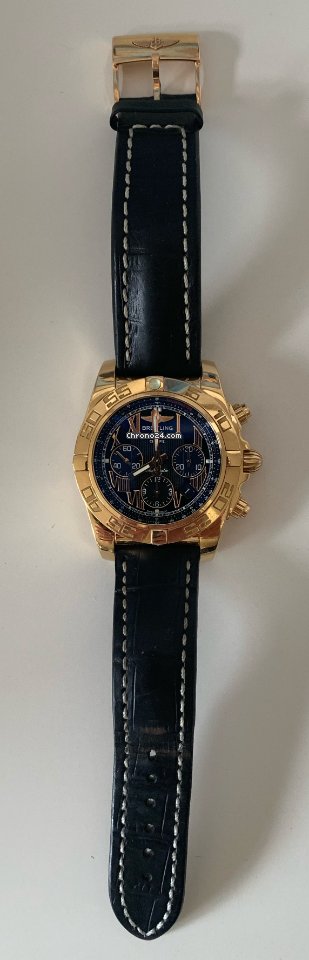 IMG_9081 Breitling Chronomat 44 Mens watch Unisex Automatic Rose gold HB011012 B957 Replica 8