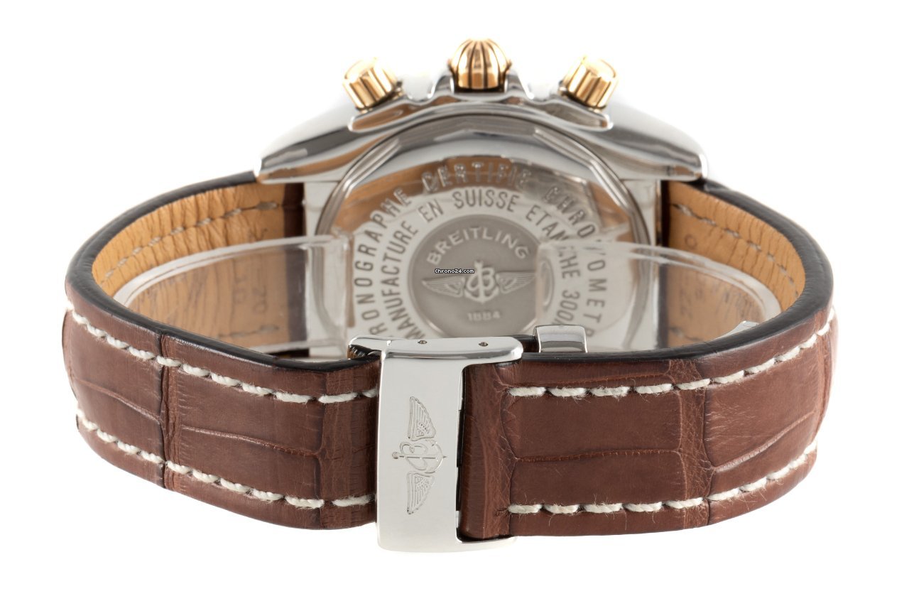 IMG_9081 Breitling Chronomat Evolution Mens watch Unisex Automatic Gold Steel C13356 Replica 8