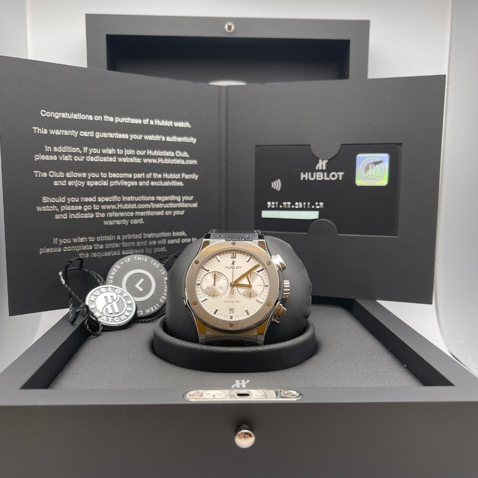 IMG_9081 Hublot Classic Fusion Chronograph Mens watch Unisex Automatic Titanium 521.NX.2611.LR Replica 8
