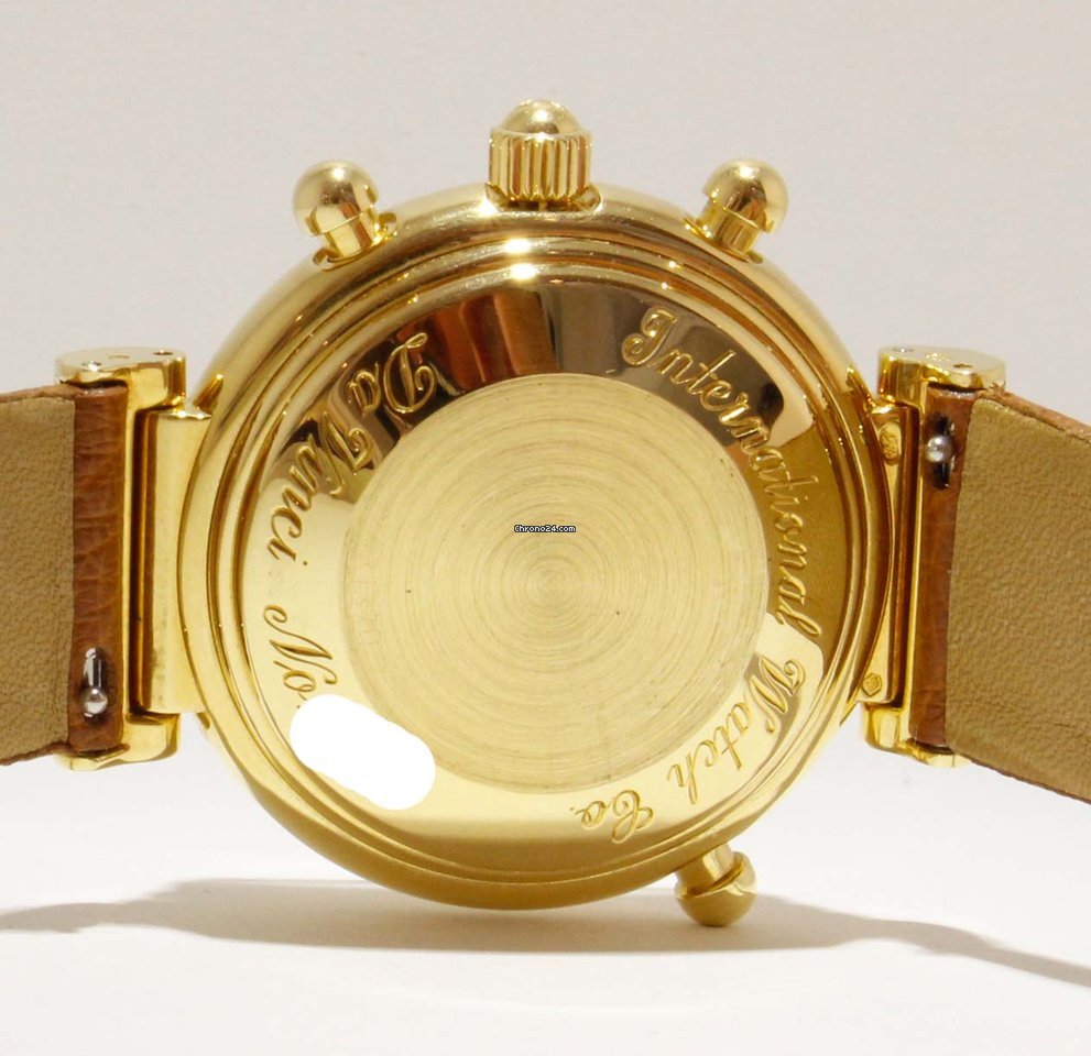 IWC Da Vinci Perpetual Calendar Mens watch Unisex Automatic Yellow gold IW3751 Replica 8