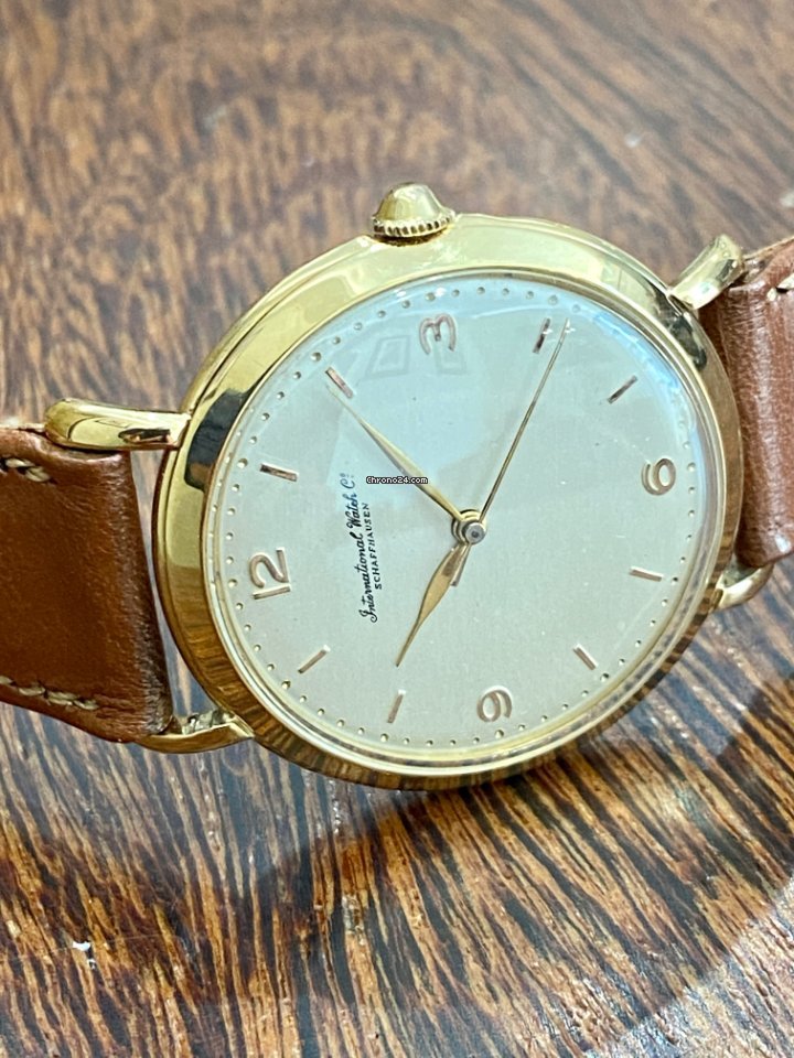 IMG_9081 IWC Mens watch Unisex Manual winding Yellow gold 1241374 Replica 8