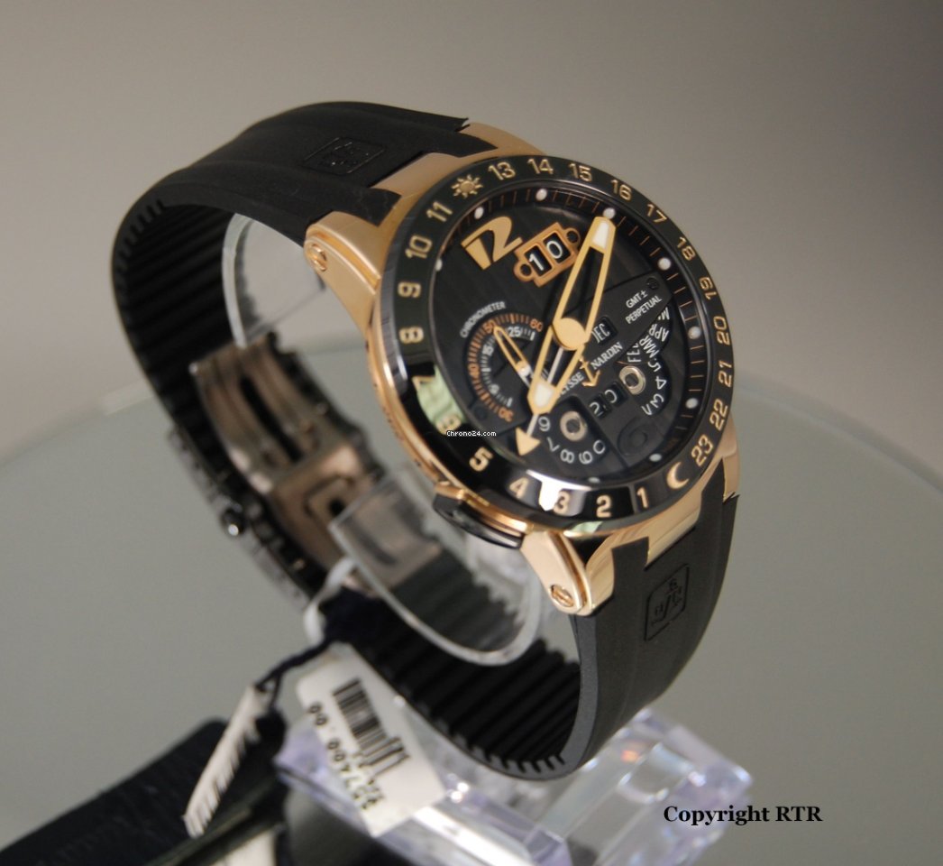 IMG_9081 Ulysse Nardin El Toro Black Toro Mens watch Unisex Automatic Rose gold 326-03 Replica 8