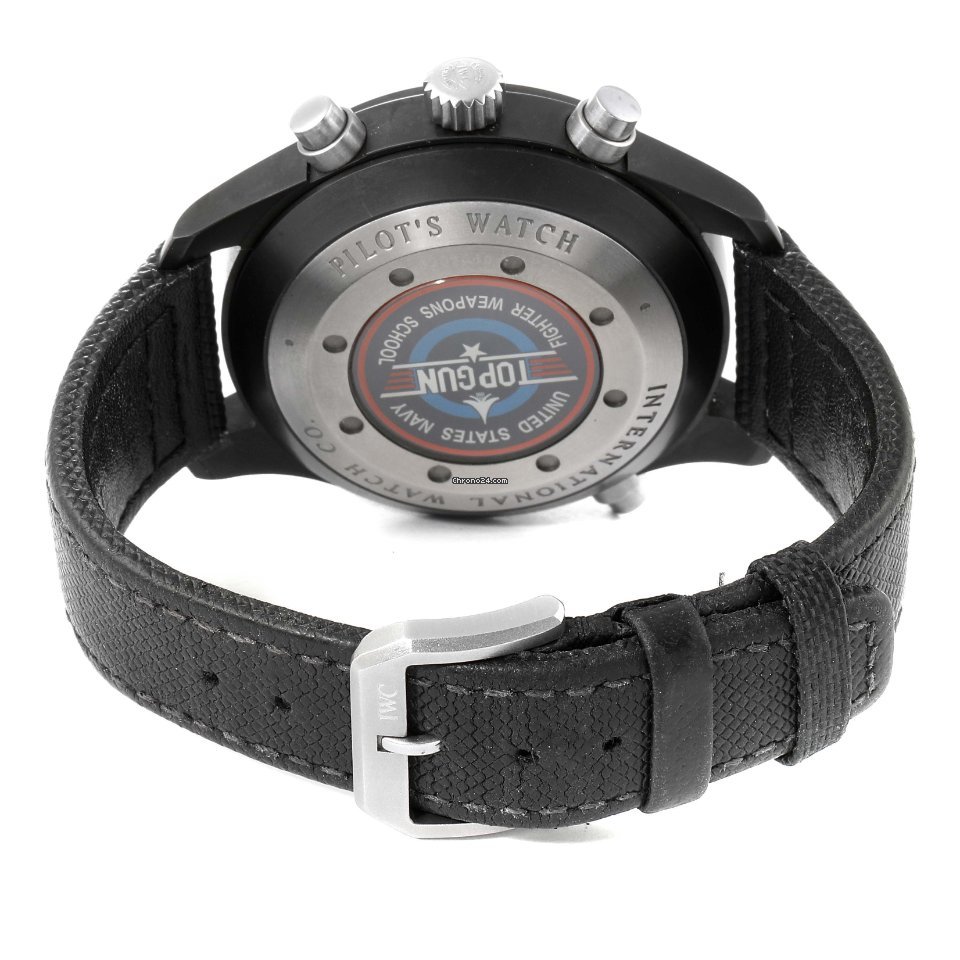 IMG_9081 IWC Pilot Chronograph Top Gun Mens watch Unisex Automatic Ceramic IW379901 Replica 8