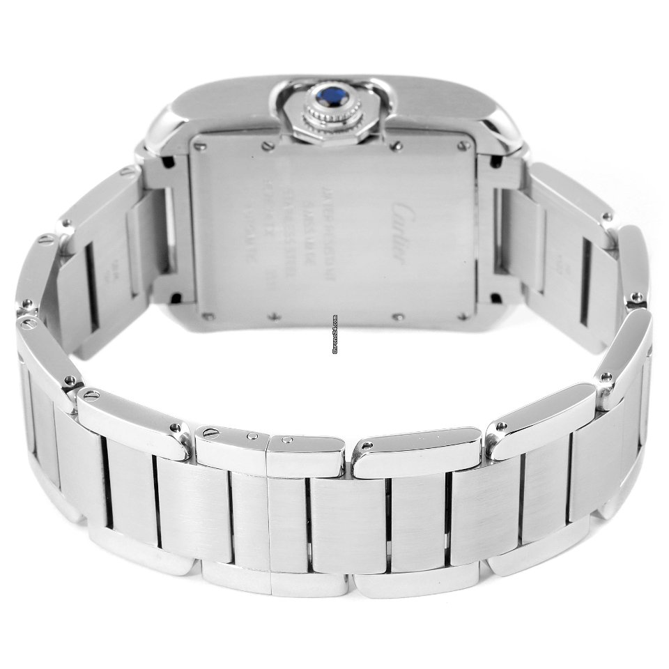 IMG_9081 Cartier Tank Anglaise Mens watch Unisex Automatic Steel W5310009 Replica 8