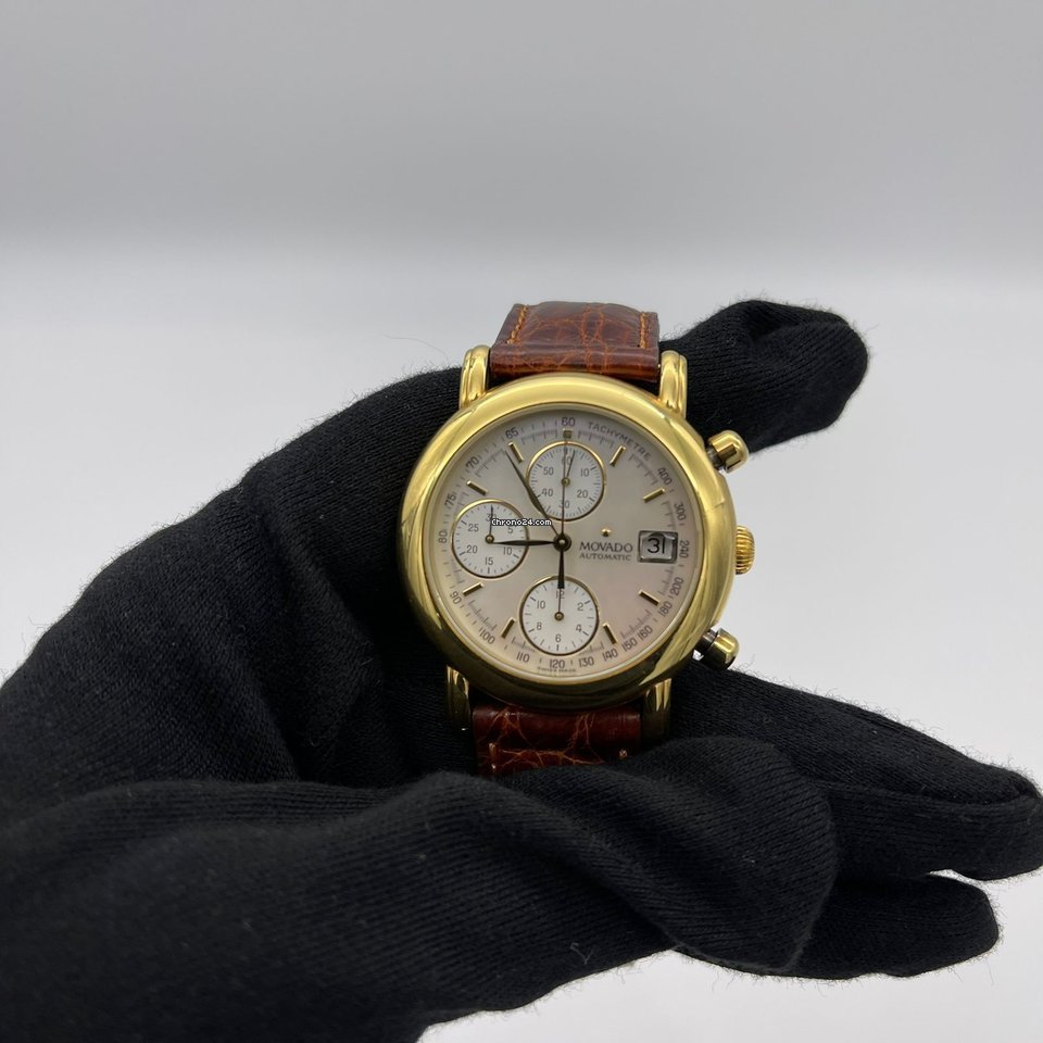 IMG_9081 Movado 1881 Automatic Mens watch Unisex Automatic Yellow gold 40.A7.870 Replica 8