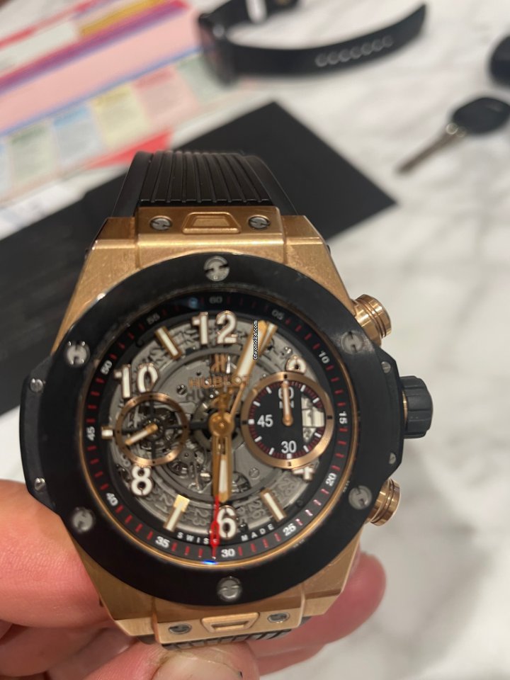 Hublot Big Bang Unico Mens watch Unisex Automatic Rose gold 411.OM.1180.RX Replica 8