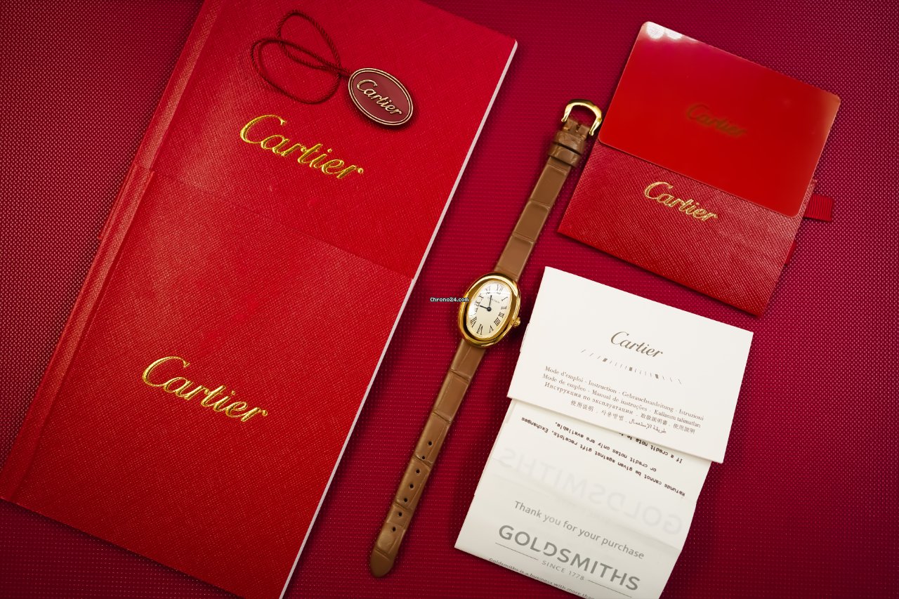 Cartier Baignoire Womens watch Quartz Yellow gold WGBA0007 Replica 8