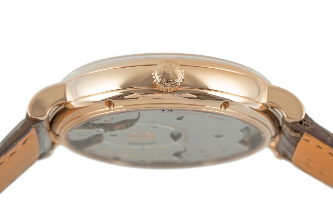 IMG_9081 IWC Portofino Hand-Wound Mens watch Unisex Manual winding Red gold IW510107 Replica 8
