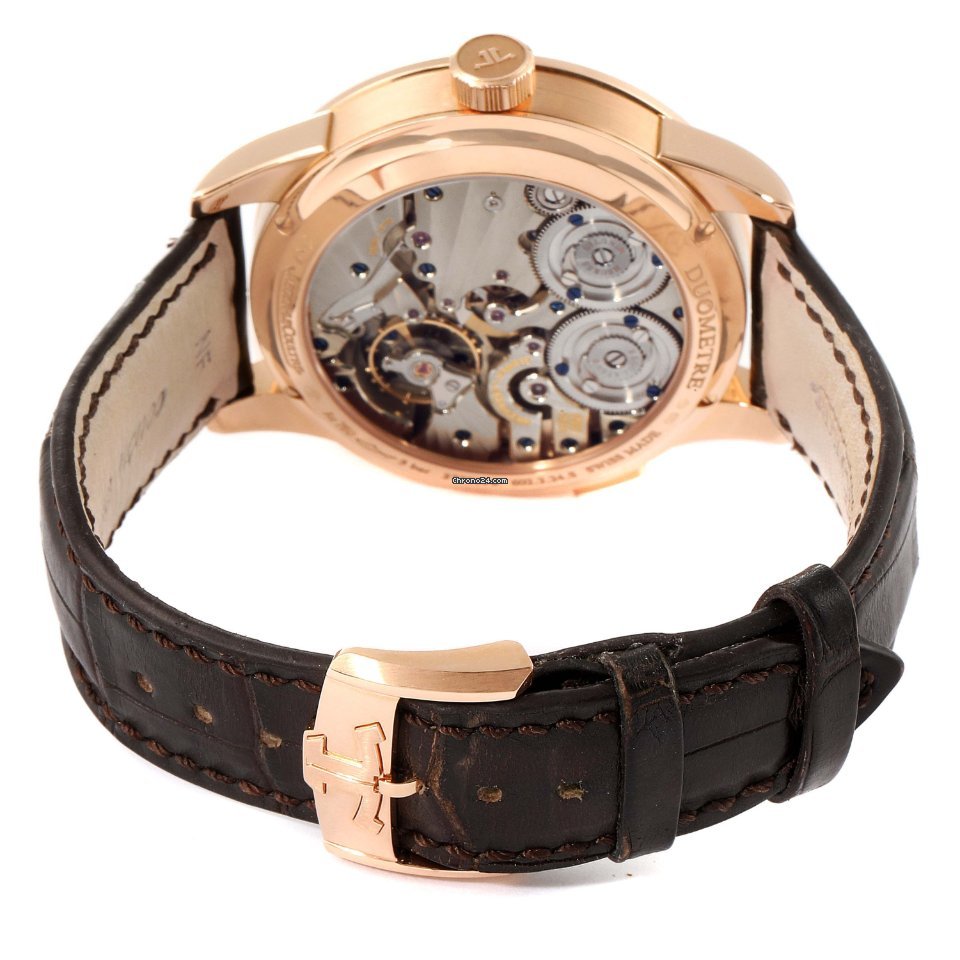 IMG_9081 Jaeger-LeCoultre Duometre Mens watch Unisex Manual winding Rose gold Q6042421 Replica 8