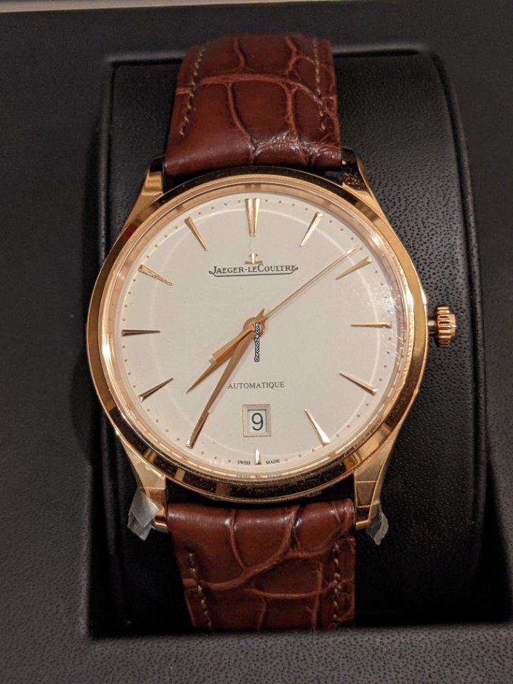 IMG_9081 Jaeger-LeCoultre Master Ultra Thin Date Mens watch Unisex Automatic Rose gold 1232510 Replica 8