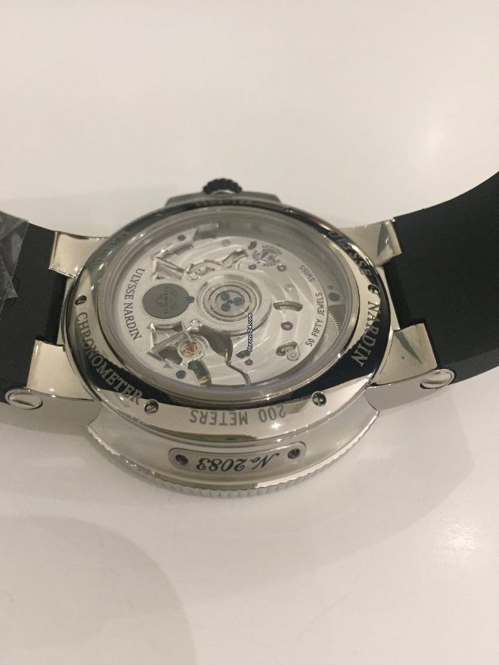Ulysse Nardin Marine Chronometer Manufacture Mens watch Unisex Automatic Steel 1183-122-3 42 V2 Replica 8