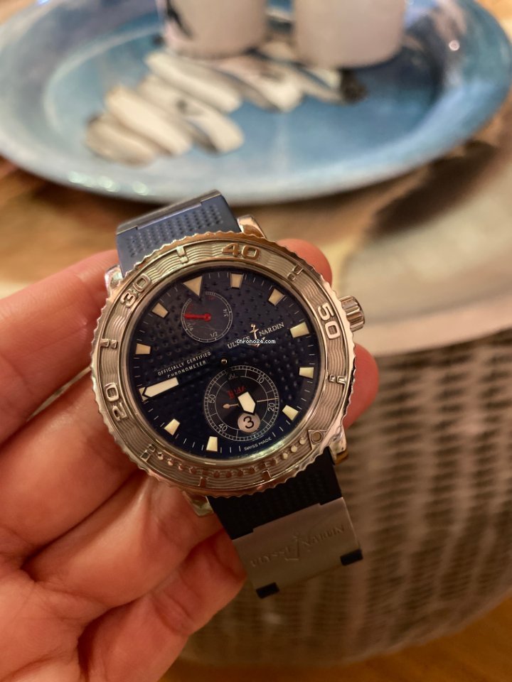IMG_9081 Ulysse Nardin Maxi Marine Diver Mens watch Unisex Automatic Steel 263 -58 Edition 697 999 Replica 8