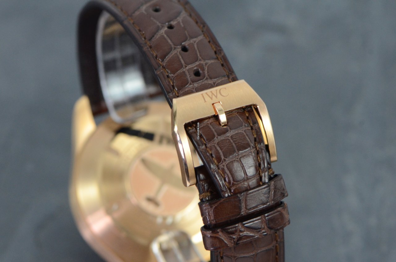 IMG_9081 IWC Pilot Spitfire Chronograph Mens watch Unisex Automatic Red gold IW387803 Replica 8