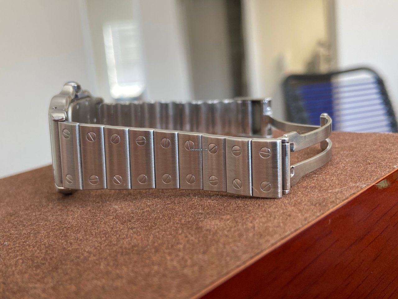 Cartier Santos Galbee Mens watch Unisex Quartz Steel 987901 Replica 8