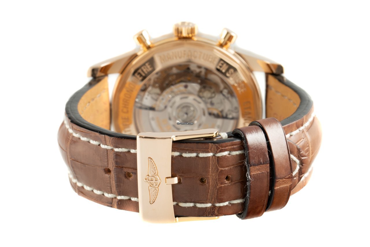IMG_9081 Breitling Transocean Chronograph Mens watch Unisex Automatic Red gold RB0152 Replica 8