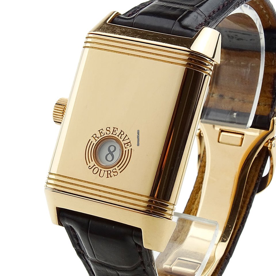 IMG_9081 Jaeger-LeCoultre Grande Reverso Mens watch Unisex Manual winding Rose gold 240.2.14 Replica 8