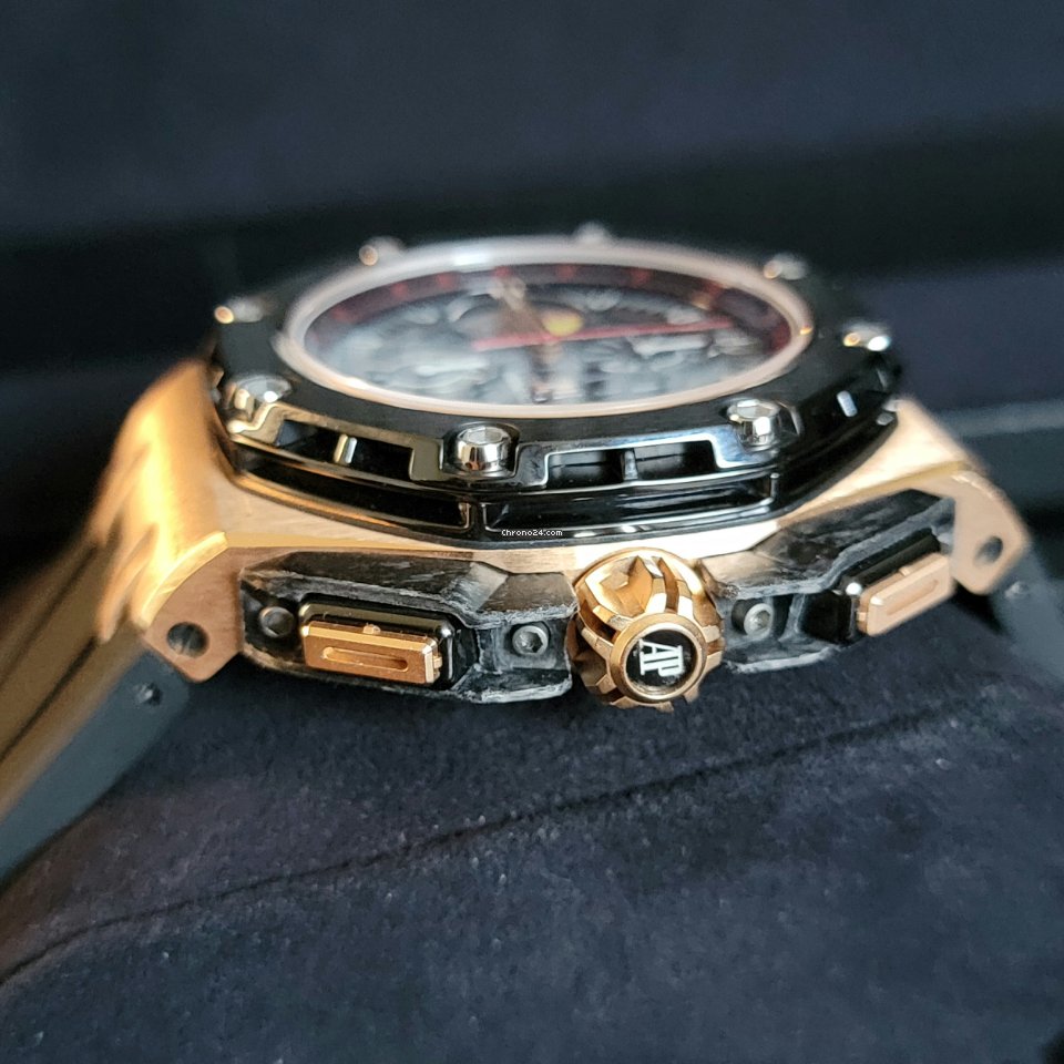 IMG_9081 Audemars Piguet Royal Oak Offshore Grand Prix Mens watch Unisex Automatic Rose gold 26290RO.OO.A001VE.01 Replica 8
