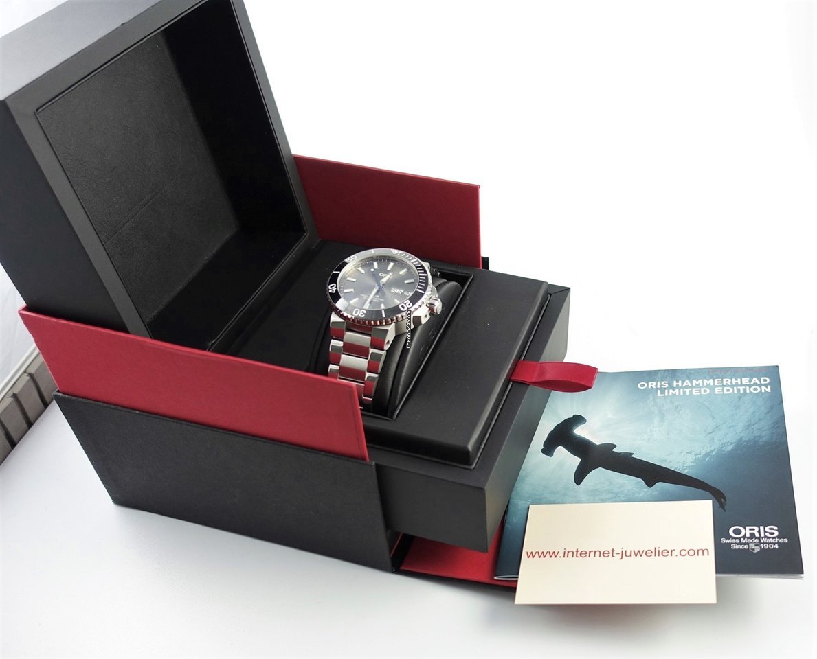 IMG_9081 Oris Hammerhead Limited Edition Mens watch Unisex Automatic Steel 01 752 7733 4183-Set MB Replica 8