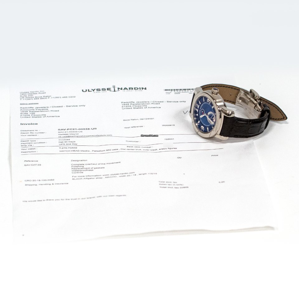 IMG_9081 Ulysse Nardin Macho Palladium 950 Mens watch Unisex Automatic Palladium 278-70 632 Replica 8