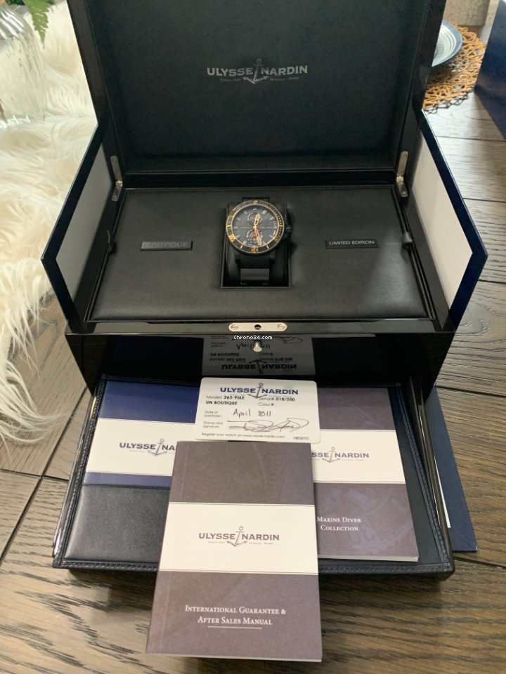 IMG_9081 Ulysse Nardin Maxi Marine Diver Mens watch Unisex Automatic Steel 263-95-3C Replica 8