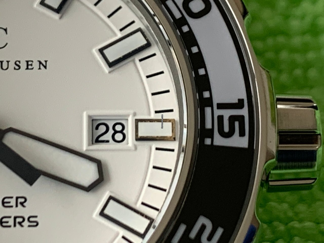 IMG_9081 IWC Aquatimer Automatic 2000 Mens watch Unisex Automatic Steel IW356805 356805 3568-05 3568 Replica 8
