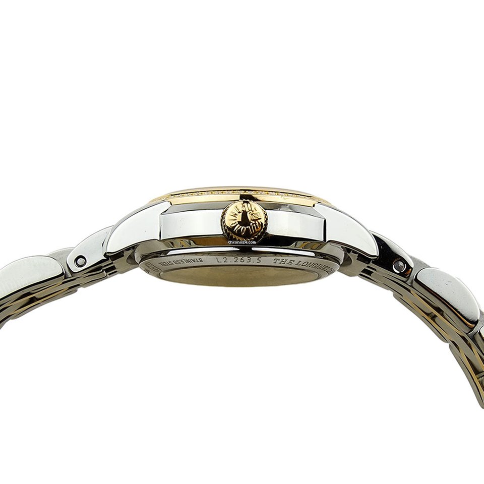 IMG_9081 Longines Saint-Imier Womens watch Automatic Gold Steel L2.263.5.87.7 Replica 8