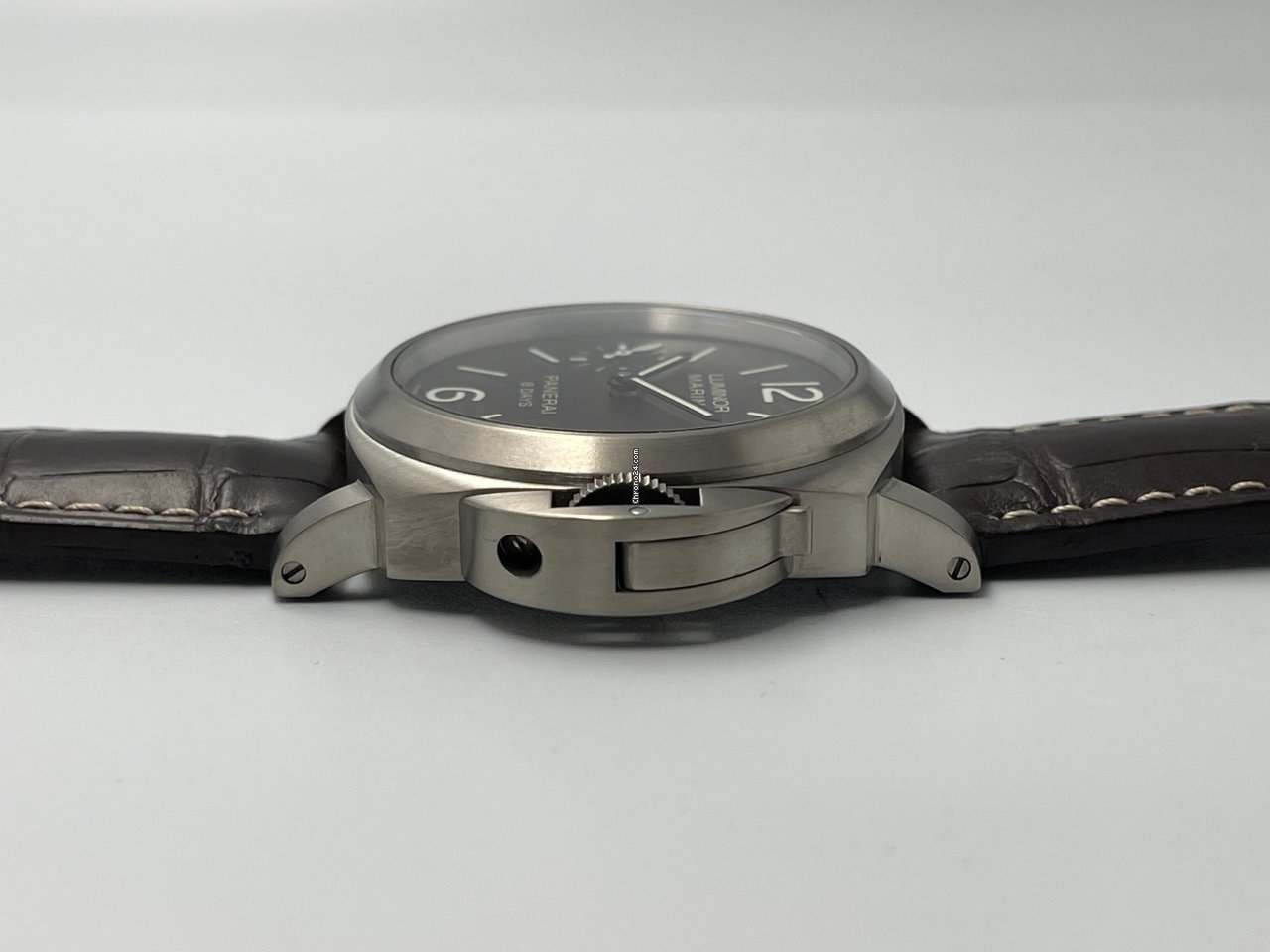 IMG_9081 Panerai Luminor Marina 8 Days Mens watch Unisex Manual winding Titanium PAM 00564 Replica 8