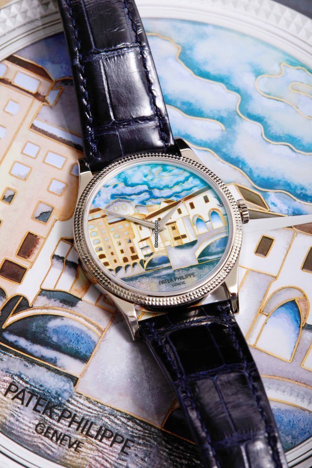 IMG_9081 Patek Philippe Calatrava Mens watch Unisex Automatic White gold 5177G-010 Replica 8