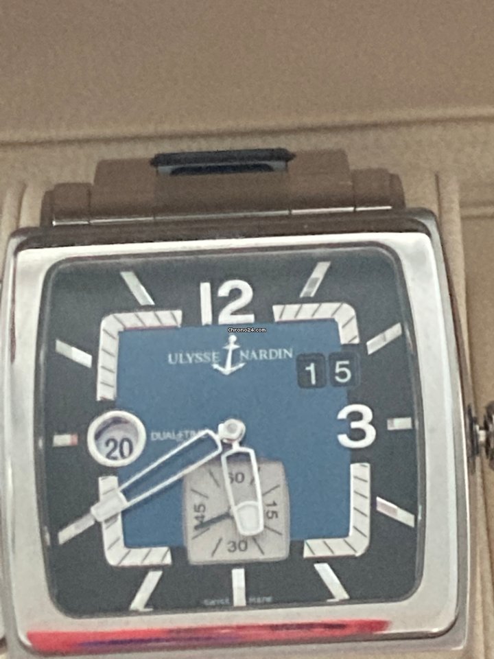 IMG_9081 Ulysse Nardin Dual Time Mens watch Unisex Automatic Steel 243-93 Replica 8