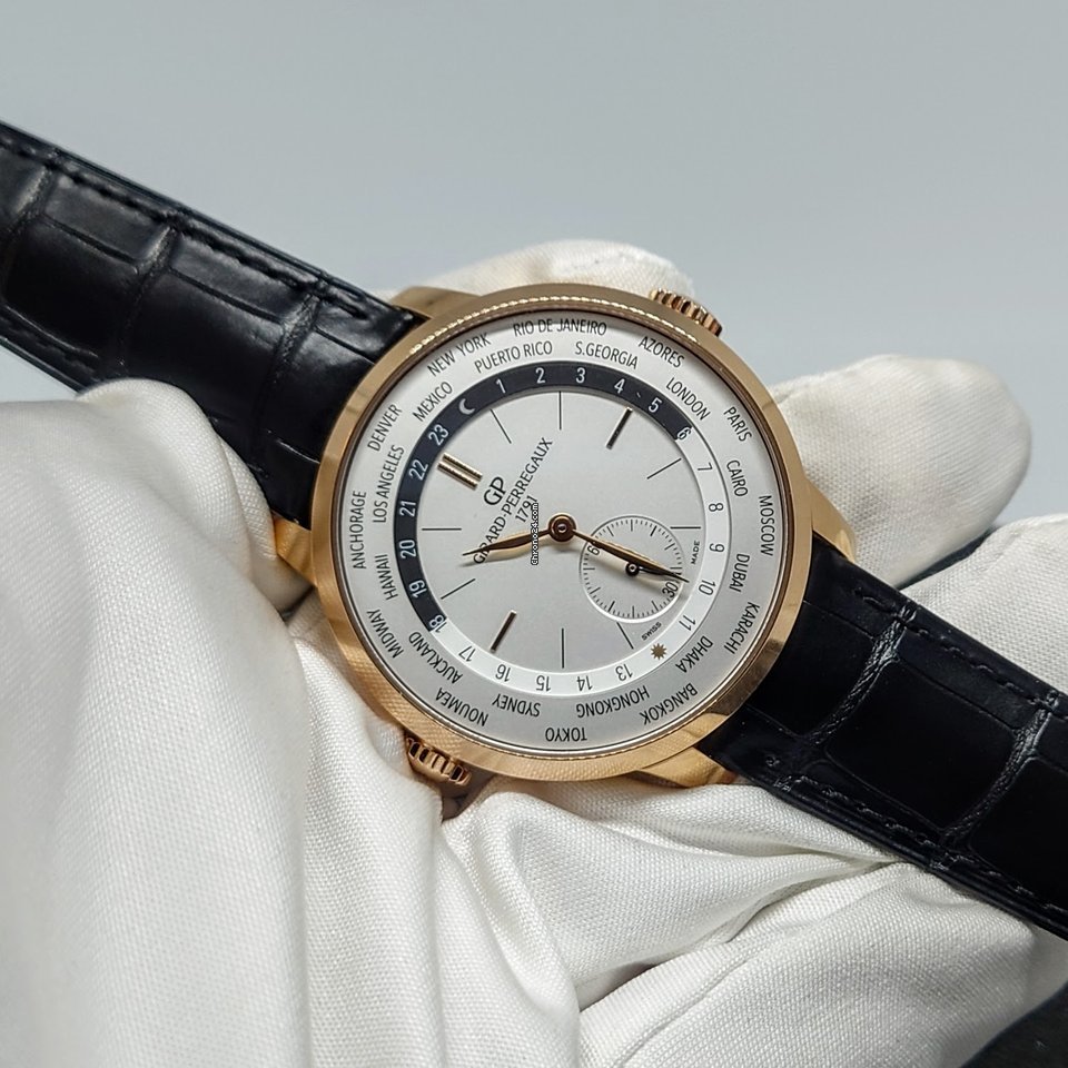 IMG_9081 Girard Perregaux 1966 Mens watch Unisex Automatic Rose gold 49557-52-131-BB6C Replica 8