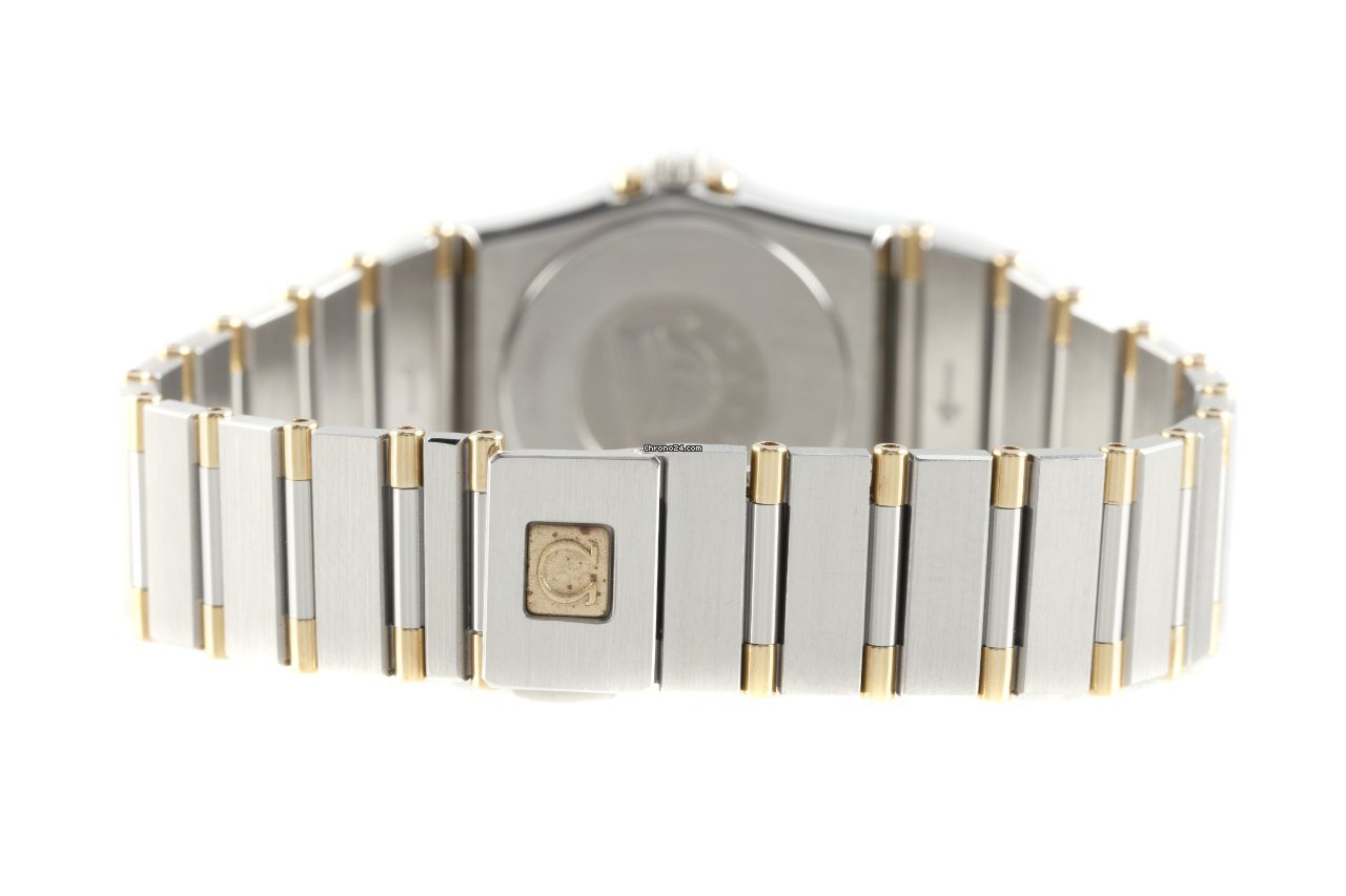IMG_9081 Omega Constellation Ladies Womens watch Quartz Gold Steel 795.1080.1 Replica 8