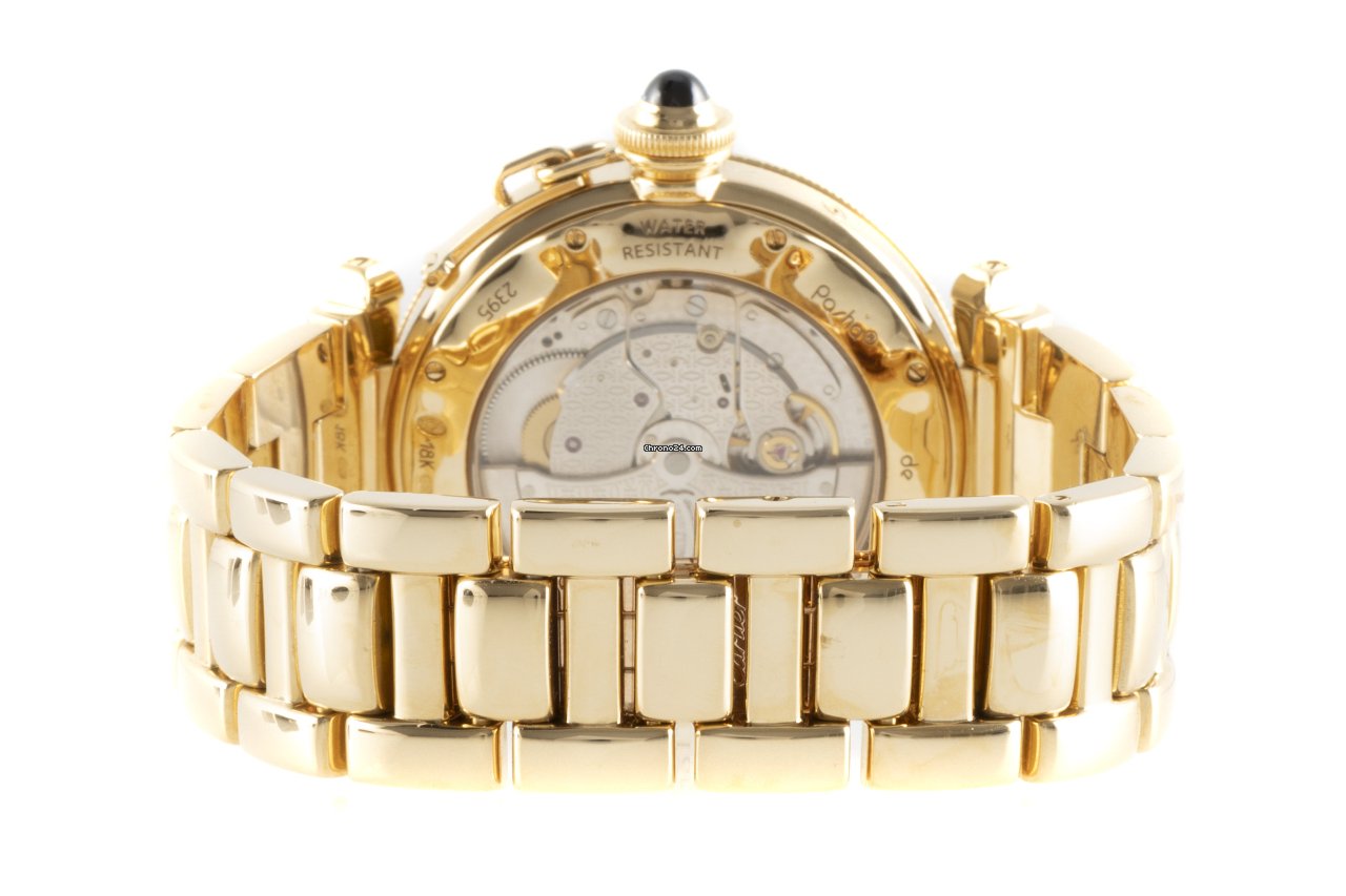 IMG_9081 Cartier Pasha Mens watch Unisex Automatic Yellow gold 2395 Replica 8