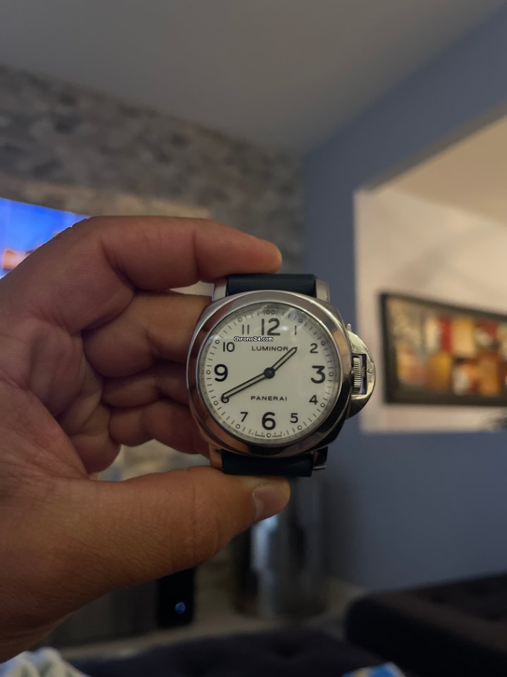 IMG_9081 Panerai Luminor Base Mens watch Unisex Manual winding Steel PAM 00010 Replica 8