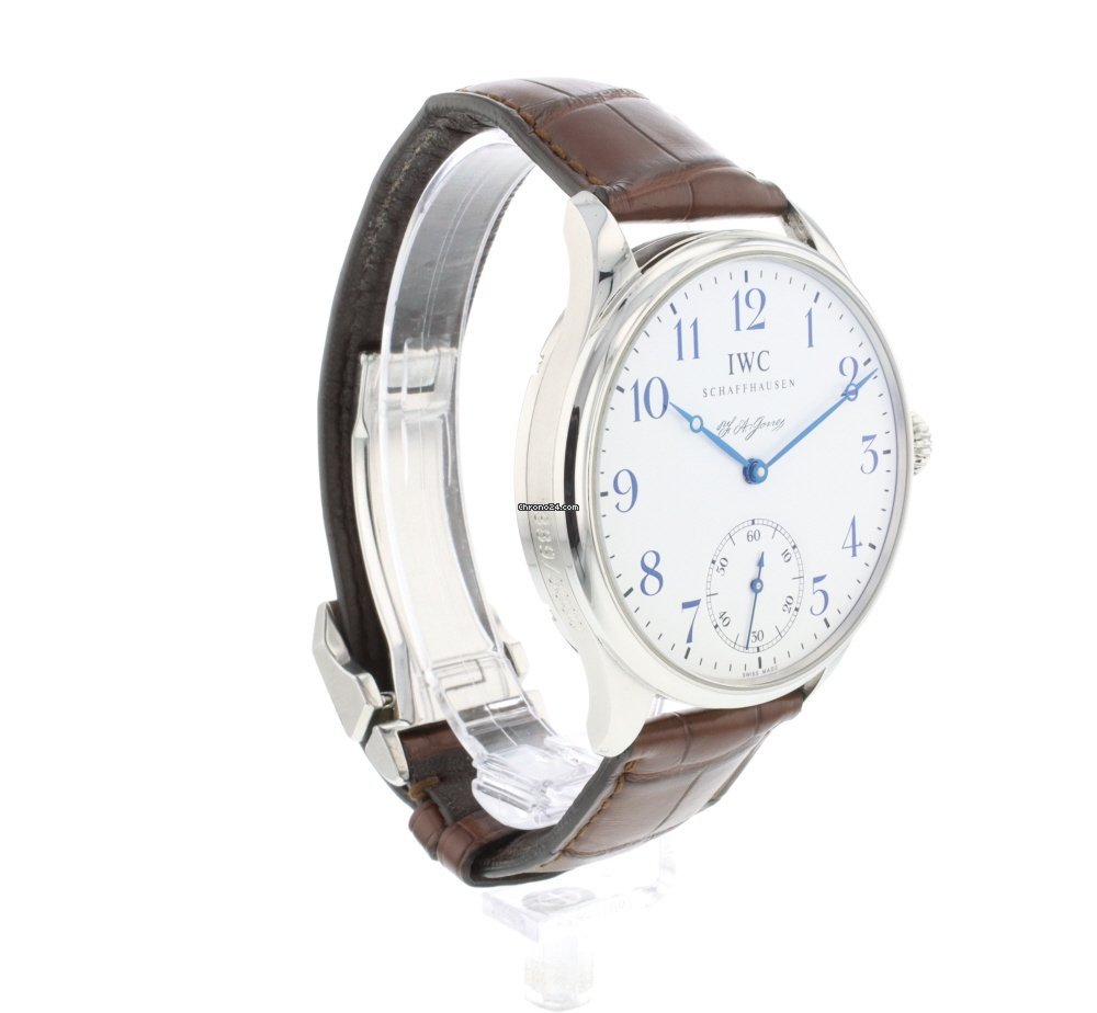 IWC Portuguese Hand-Wound Mens watch Unisex Manual winding Steel IW544203 Replica 8